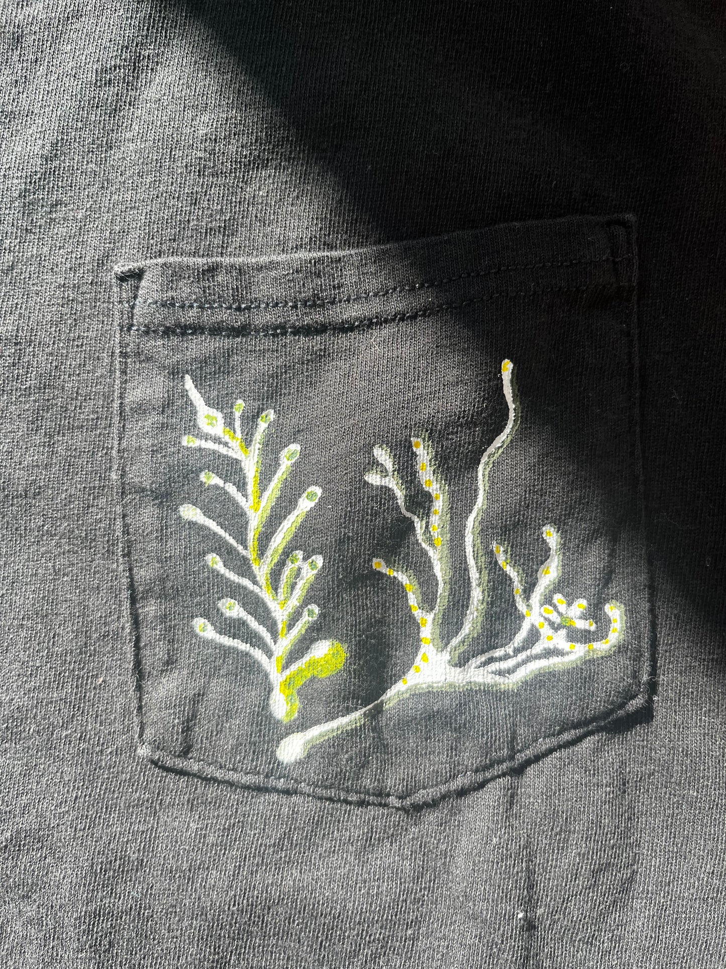 Pocket o' Seaweed Hand Painted T-Shirt