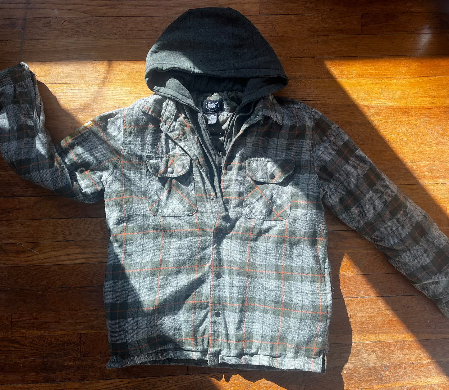 Desert Woods Block Print Flannel Hoodie