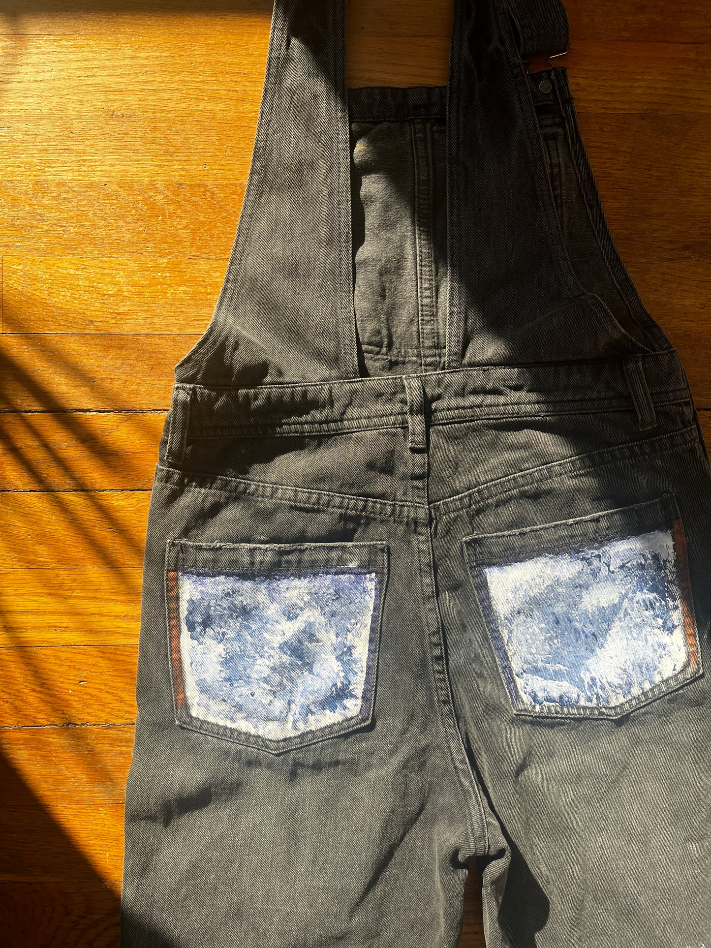 Hand Painted Cross Back Overalls