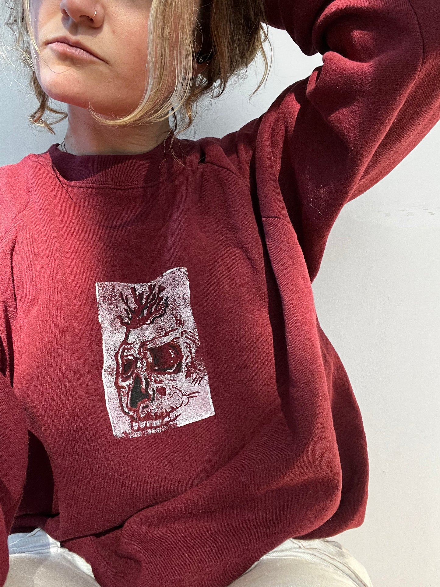 Rhodophyta Skull Sweatshirt